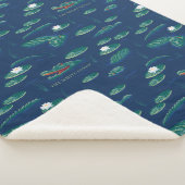 ザホワイトロータスリゲーターラグーンパターン シェルパブランケット (3/4)