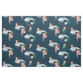 ザホワイトロータス海クラゲ ファブリック (ファットクウォーター)