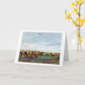 ザホースレースエドガー・ドガ カード (黄色い花)