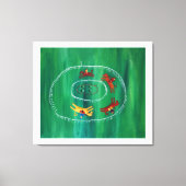 ザホースレースクアモダンクリルファインアート絵画ズ キャンバスプリント (正面)