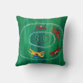 ザホースレースモダンファインアートアクリル絵画ズ クッション (裏面)