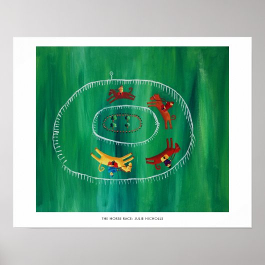 ザホースレーズコンテンポラリーア絵画ートプリント ポスター (正面)