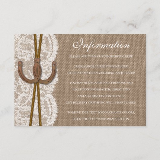 ザホース素朴シューズ結婚コレクション詳細 エンクロージャーカード (正面)