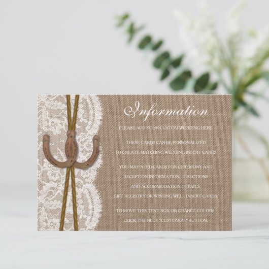 ザホース素朴シューズ結婚コレクション詳細 エンクロージャーカード (スタンド正面)