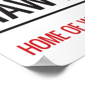 ザホーソーンズスタジアムサイン ポスター (角)