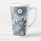 ザホームスタジオインディゴ開花 カフェラテマグ (右)