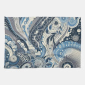 ザホームスタジオインディゴ開花 キッチンタオル (横)