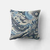 ザホームスタジオインディゴ開花 クッション (裏面)