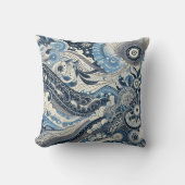 ザホームスタジオインディゴ開花 クッション (正面)