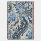 ザホームスタジオインディゴ開花 スローブランケット (正面縦)