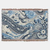 ザホームスタジオインディゴ開花 スローブランケット (正面)