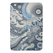 ザホームスタジオインディゴ開花 バスマット (正面縦)