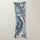 ザホームスタジオインディゴ開花 ボディピロー (正面縦)