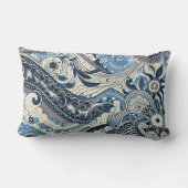 ザホームスタジオインディゴ開花 ランバークッション (裏面)