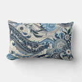 ザホームスタジオインディゴ開花 ランバークッション (正面)