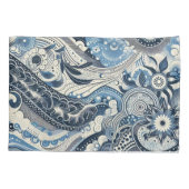 ザホームスタジオインディゴ開花 枕カバー (裏面)