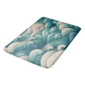 ザホームスタジオ海波形スワール バスマット (アングル)