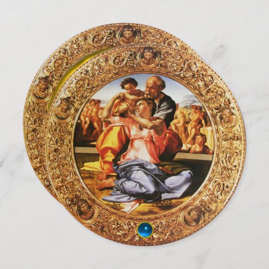 ザホーリーファミリークリスマスサファイアジェムパーティー 招待状 (正面/裏面)