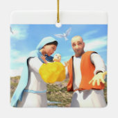 ザホーリーファミリー – 出生 セラミックオーナメント (裏面)