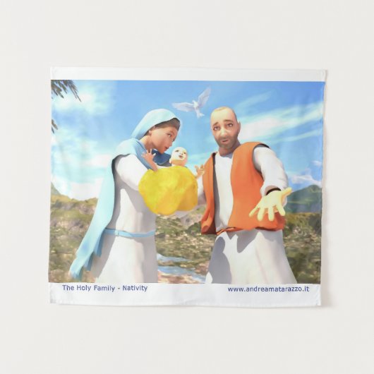 ザホーリーファミリー – 出生 タペストリー (正面(横))