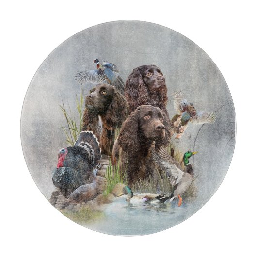 ザボイキンスパニエル犬 カッティングボード (正面)