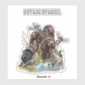 ザボイキンスパニエル犬 シール (シート)