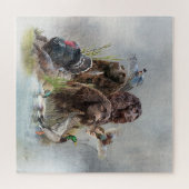 ザボイキンスパニエル犬 ジグソーパズル (横)