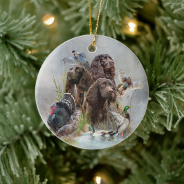 ザボイキンスパニエル犬 セラミックオーナメント