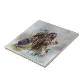 ザボイキンスパニエル犬 タイル (側面)