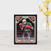 ザボクサーヴィンテージボクシングタロットカードグラフィックティー カード (黄色い花)