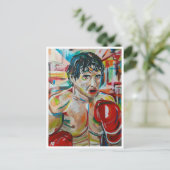 ザボクサー絵を描ズバイアルフレッドキツネ ポストカード (スタンド正面)