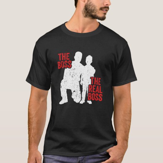 ザボスザ実在ボス父息子の娘マッチン Tシャツ (正面)