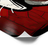 ザボストンテリアードッグ,赤と黒001 - Ulises ポスター (コーナー)