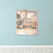 ザボストンマスカーポールリバーキング通り キャンバスプリント (インサイチュ (ウッドフロア))