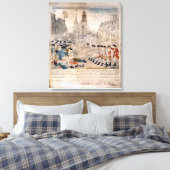 ザボストンマスカーポールリバーキング通り キャンバスプリント (インサイチュ (寝室))