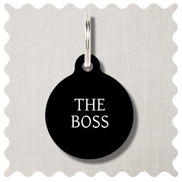 ザボスモダンドグカスタムラウンドペットタグ ペット　ネームタグ