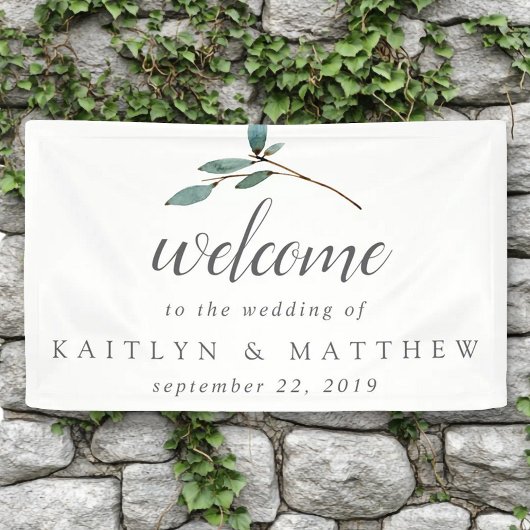 ザボタニカルブリスのコレク結婚ションウェルカム 横断幕