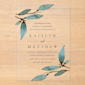 ザボタニカルブリス結婚ズコレクション アクリル招待状 (正面)