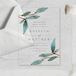 ザボタニカルブリス結婚ズコレクション アクリル招待状