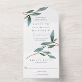 ザボタニカルブリス結婚ズコレクション オールインワン招待状 (内側)