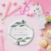 ザボタニカルブリス結婚ズコレクション ペーパープレート (パーティー)