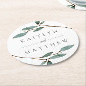 ザボタニカルブリス結婚ズコレクション ラウンドペーパーコースター (アングル)