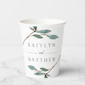 ザボタニカルブリス結婚ズコレクション 紙コップ (正面)