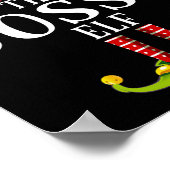 ザボッシー小妖精や小人マッおもしろいティングパジャマクリスマス ポスター (角)