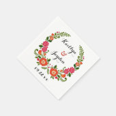 ザボヘミアン結婚サマーコレクション スタンダードカクテルナプキン (角)