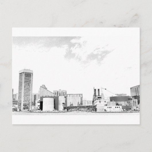 ザボルチモア内港 ポストカード (正面)