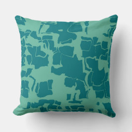 ザボルトブルー抽象芸術 クッション