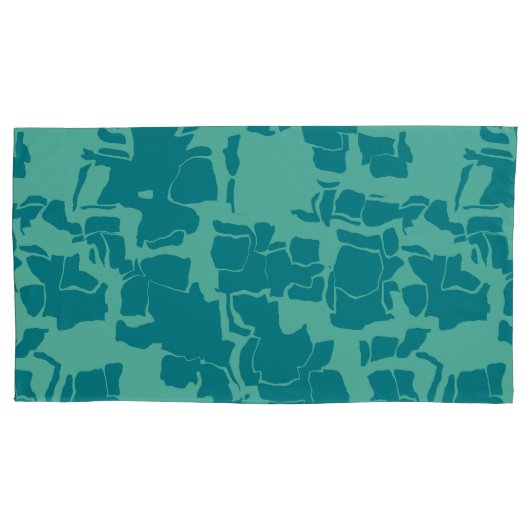 ザボルトブルー抽象芸術 枕カバー (正面左)