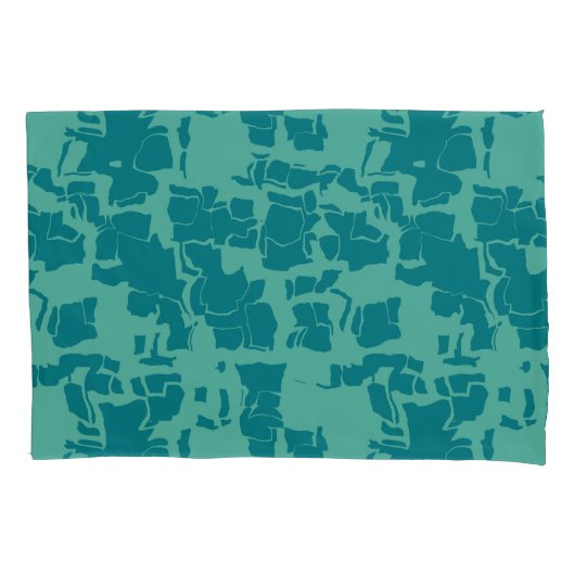 ザボルトブルー抽象芸術 枕カバー (正面左)