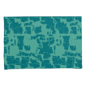 ザボルトブルー抽象芸術 枕カバー (正面右)